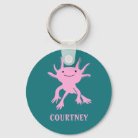 El salamandra rosado lindo Axolotl personalizado