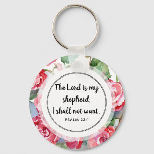 Llavero El Señor es mi pastor Button Keychain