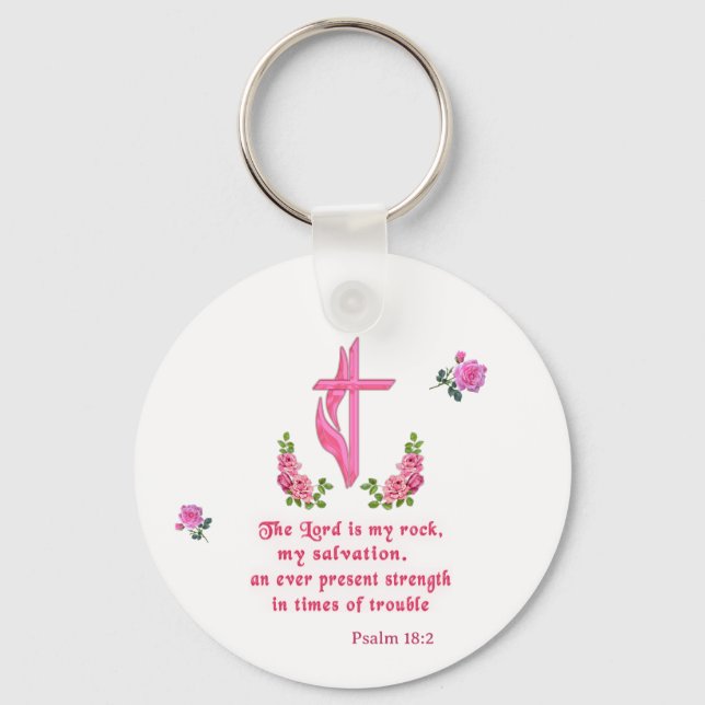 Llavero El Señor es mi piedra (Anverso)