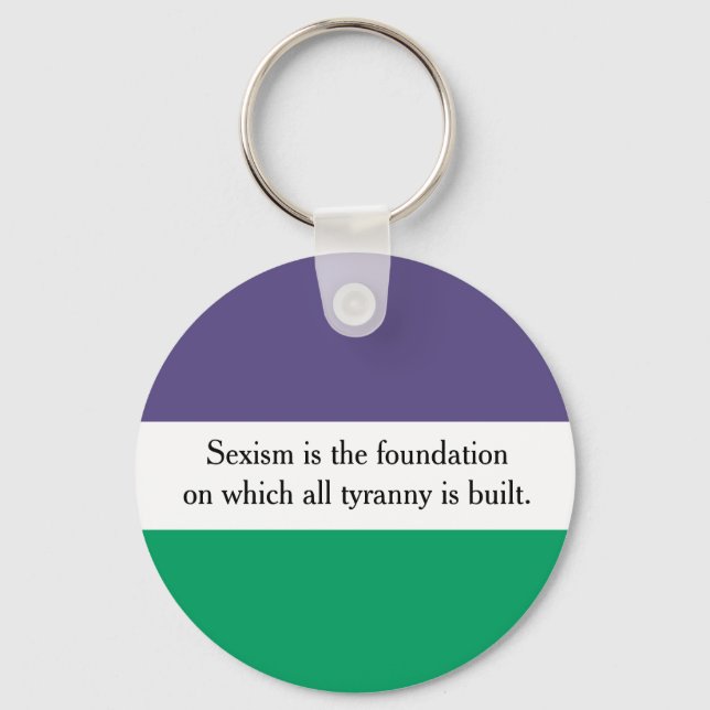 Llavero El Sexismo Es El Anillo Clave De La Fundación (Anverso)