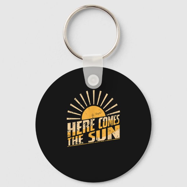 Llavero El sol en el horizonte aquí viene el sol (Anverso)