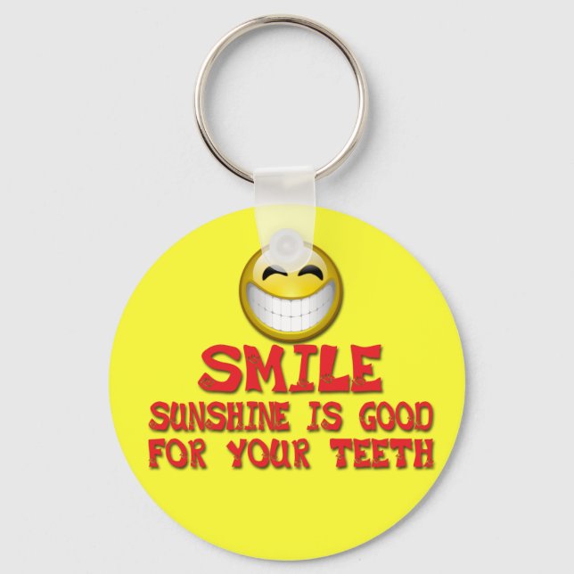 LLAVERO EL SOL SONRIENTE ES BUENO PARA LOS DIENTES (Anverso)