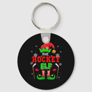Llavero El sombrero de duende de Navidad de hockey Zapatos