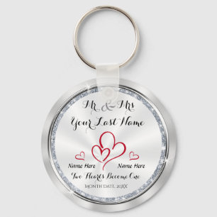 Llavero El Sr. y la Sra. Favoritos de boda únicos para los