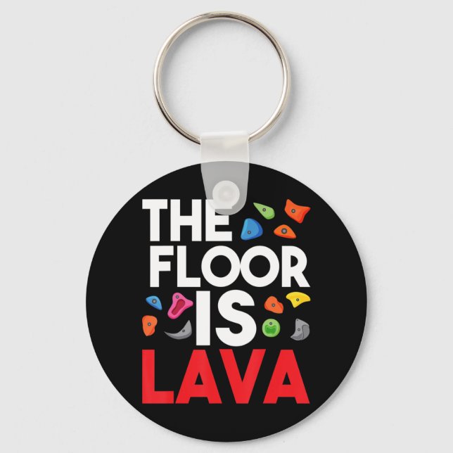 Llavero El Suelo Es Lava Bouldering Wall Climber Rock Cl (Anverso)