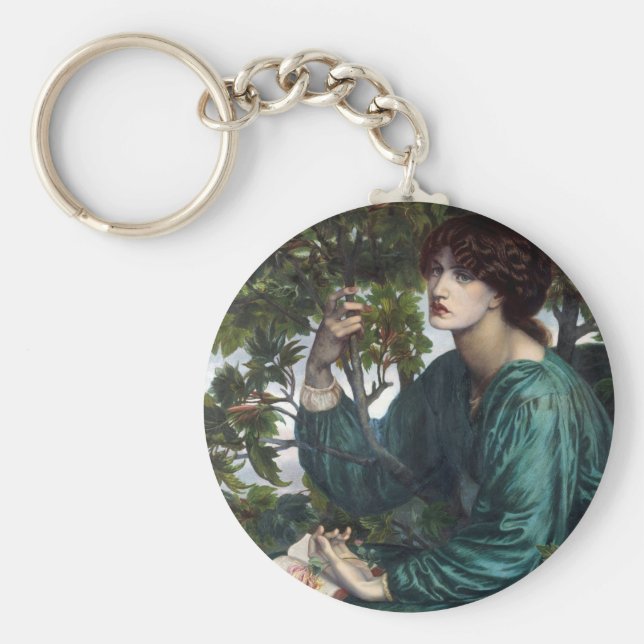 Llavero El sueño del día de Dante Gabriel Rossetti (Frente)