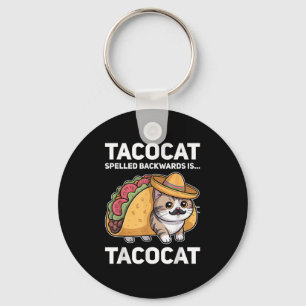 Llavero El Tacocat Hecha Hacia Atrás Es Tacocat Cat Y Taco