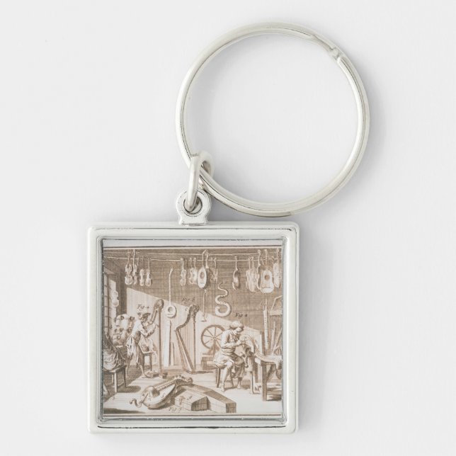 Llavero El taller del fabricante del instrumento, detalle (Frente)