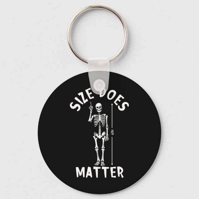 Llavero El tamaño es un problema Halloween 12 pies Skeleto (Anverso)