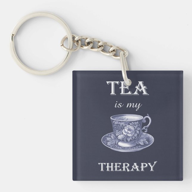 Llavero El té es mi cadena de tratamiento (Frente)