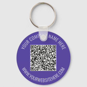 Llavero El texto del código QR y la promoción de la cadena
