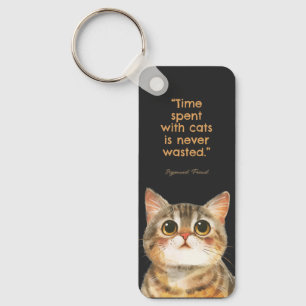 Llavero El Tiempo Pasado Con Gatos Nunca Es En Vano
