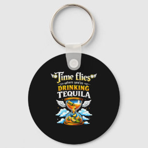 Llavero El tiempo vuela cuando bebes tripulación de fiesta