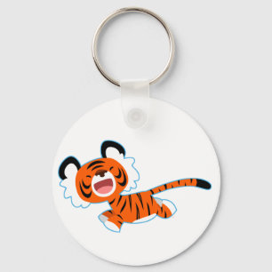 Llavero El tigre Personalizado lindo en la cadena de clave