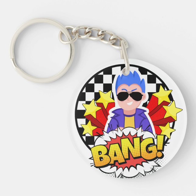 Llavero El tipo del bang (Frente)