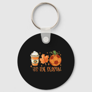 Llavero El Torno De Fútbol De Las Especias De Calabaza Est