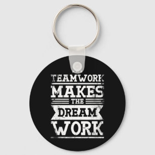 Llavero El Trabajo En Equipo Hace El Diseño De Trabajo Dre