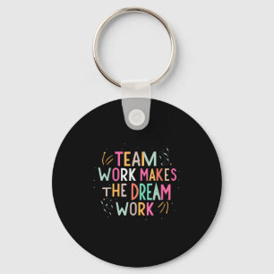 Llavero El Trabajo En Equipo Hace Que El Sueño Funcione, S