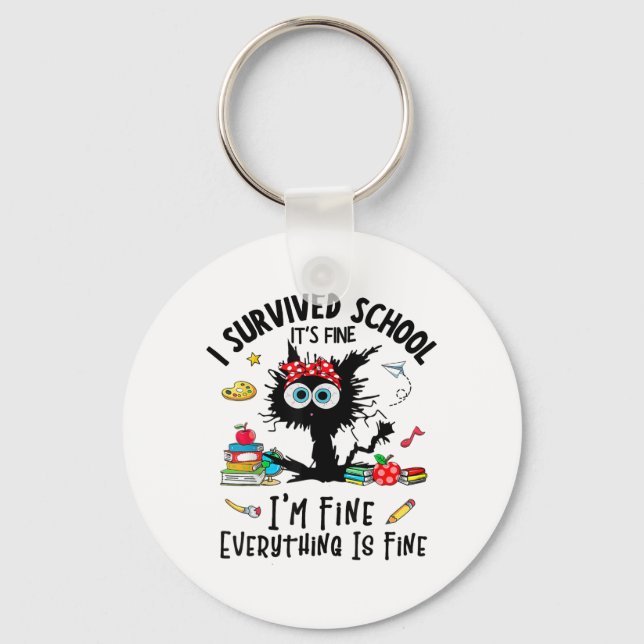 Llavero El último día de clases está bien, estoy bien, chi (Anverso)