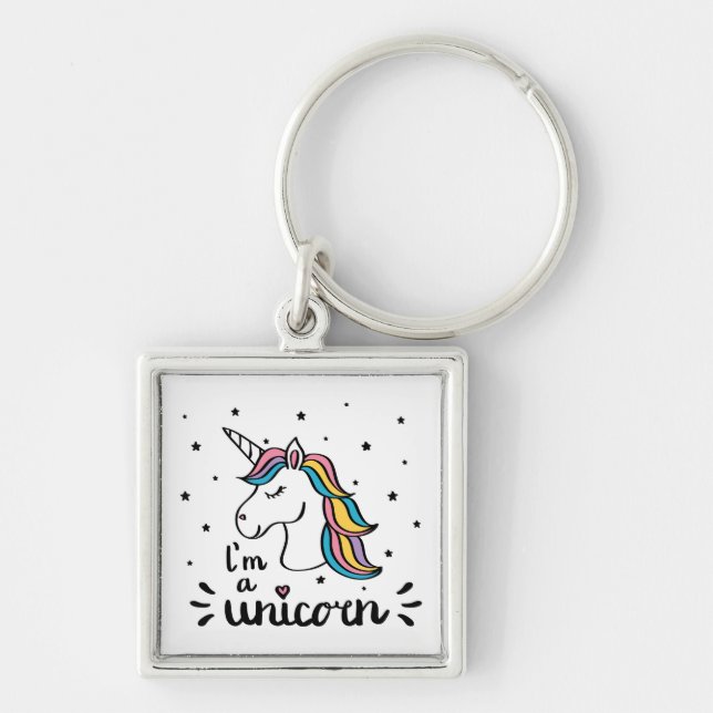 Llavero El unicornio el | soy un unicornio (Frente)