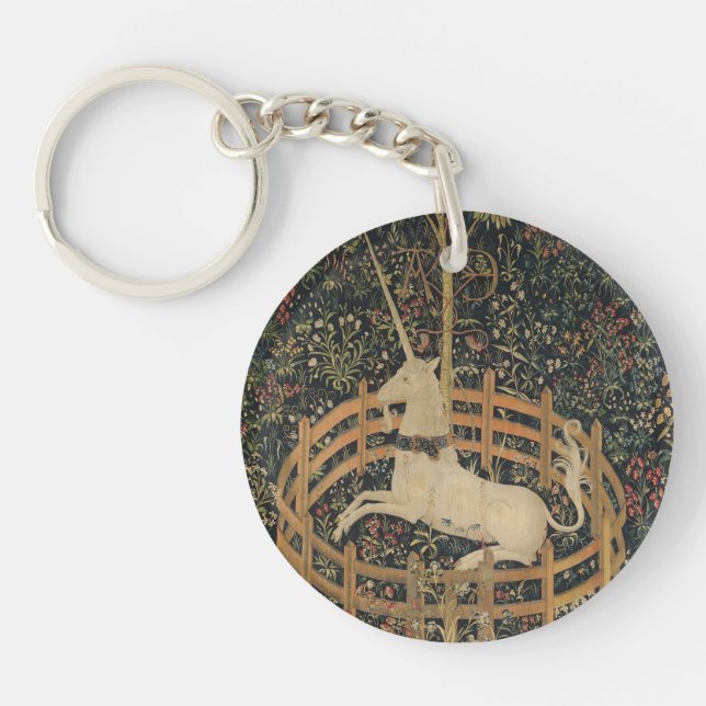 Llavero El unicornio en cautiverio, el tapiz medieval (Frente)