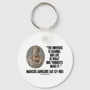 Llavero El universo de Marco Aurelius es cambio que es