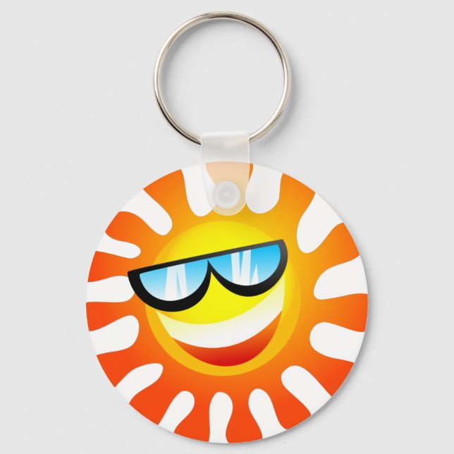 Llavero El verano sonriente Sunny Sunshine Weather (Anverso)