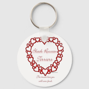 Llavero El verdadero amor del miedo ruso negro - Keychain