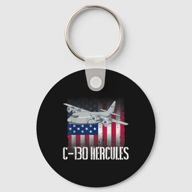 Llavero El Veterano Salado C-130 Hércules La Bandera Ameri (Anverso)