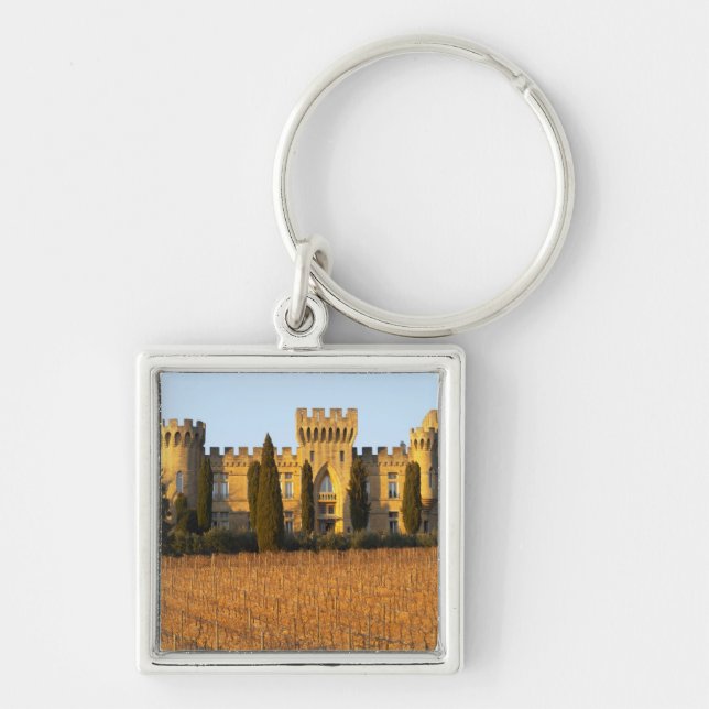 Llavero El viñedo con las vides del syrah y el castillo (Frente)