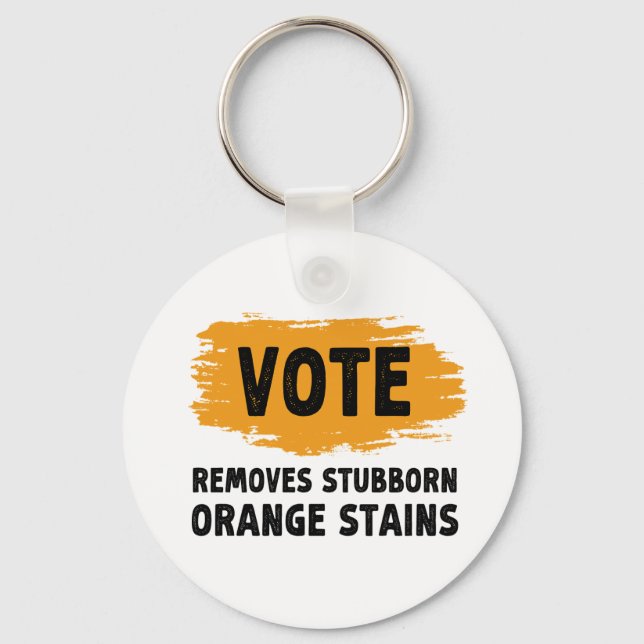 Llavero El voto elimina el obsequio del Naranja testarudo (Anverso)