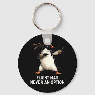 Llavero El vuelo fue una opción divertida pingüino artes m