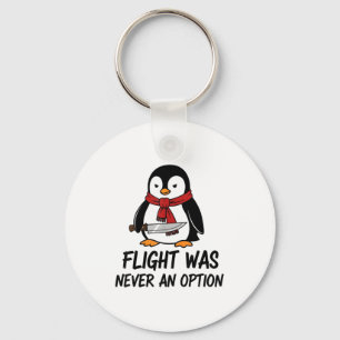 Llavero El vuelo nunca fue una opción Pingüino sarcástico 