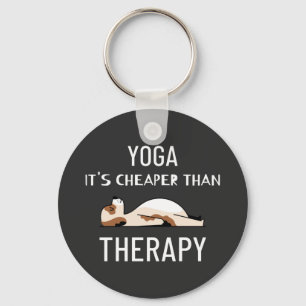 Llavero El yoga es más barato que la terapia