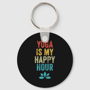 Llavero El Yoga Es Mi Hora Feliz Meme Vintage Dicho Divert