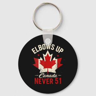 Llavero Elbows Up Canada Never 51 Canada Flag