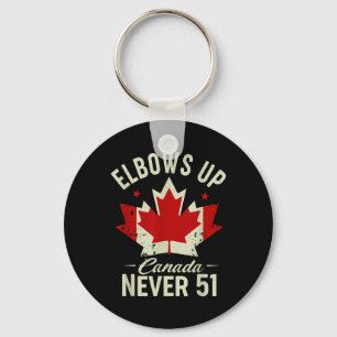 Llavero Elbows Up Canada Nunca 51 Canada Flag Stand Strong