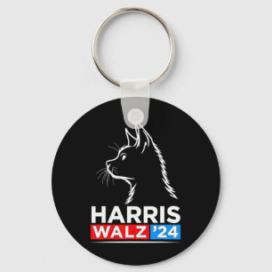 Llavero Elecciones 2024 de Kamala Harris Waltz, un gato gr