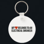 Llavero Electrical Engineer<br><div class="desc">My Heart Belongs to an Electrical Engineer</div>