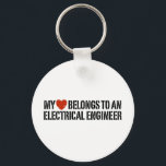Llavero Electrical Engineer<br><div class="desc">My Heart Belongs to an Electrical Engineer</div>