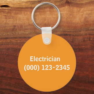 Llavero electricista editable