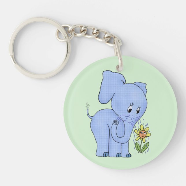 Llavero Elefant mit Blume (Frente)