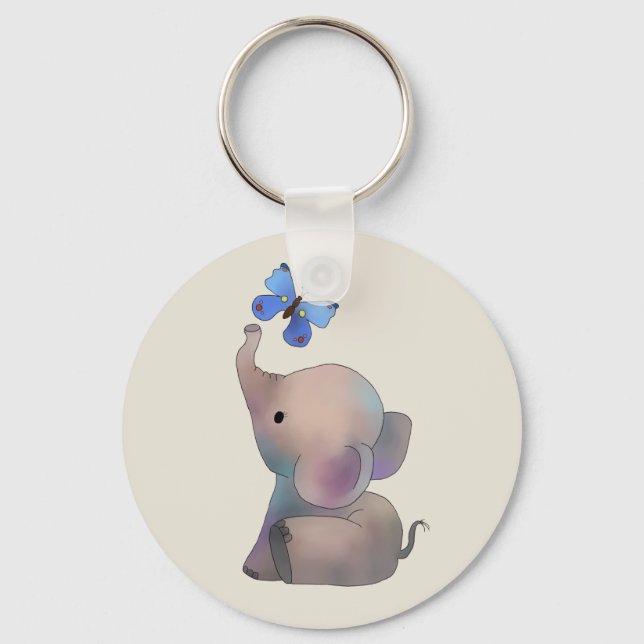 Llavero Elefant mit Schmetterling (Anverso)