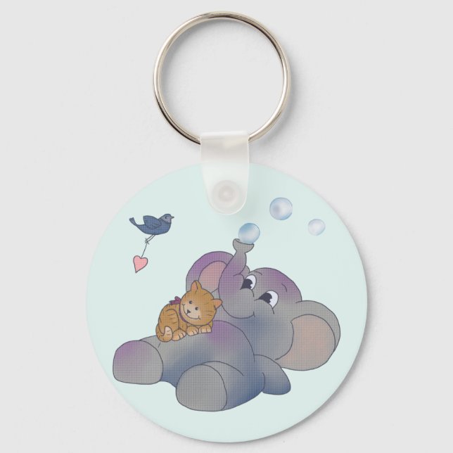 Llavero Elefant und Kätzchen (Anverso)