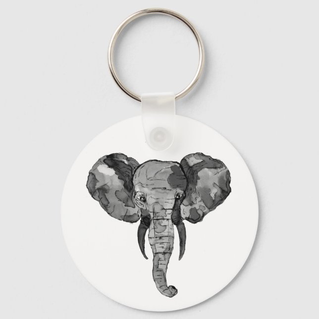 Llavero Elefante africano gris (Anverso)