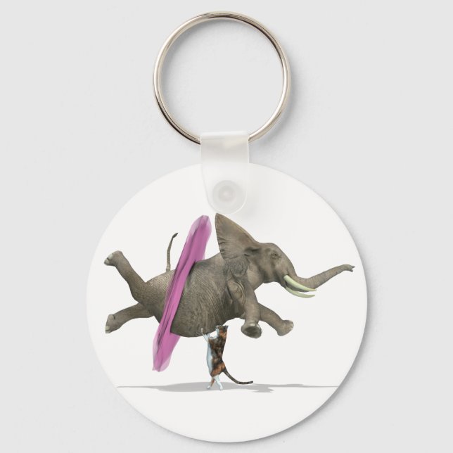 Llavero Elefante bailante de ballet (Anverso)