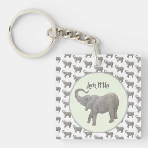 Llavero Elefante Bebé de doble cara