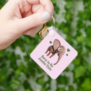Llavero Elefante bebé lindo personalizado nacido para ser 