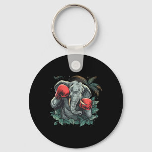 Llavero Elefante boxeador con guantes de boxeo kickboxing 