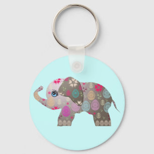 Llavero Elefante brillante lindo